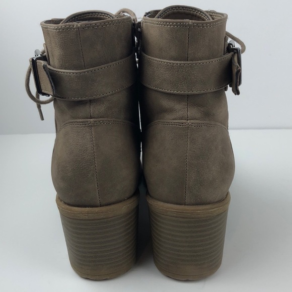 G by Guess Glassy Brown Heeled Ankle Boots 9 - Picture 4 of 8